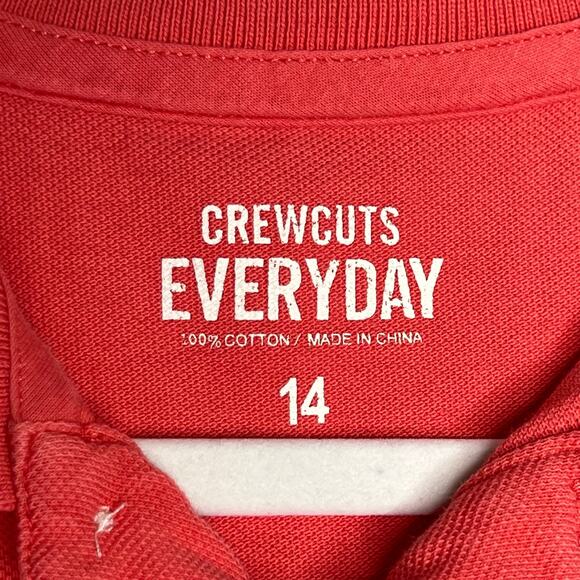 Kids J.Crew Crewcuts Everyday Pink Piqué Polo Shirt 14 - Picture 3 of 6